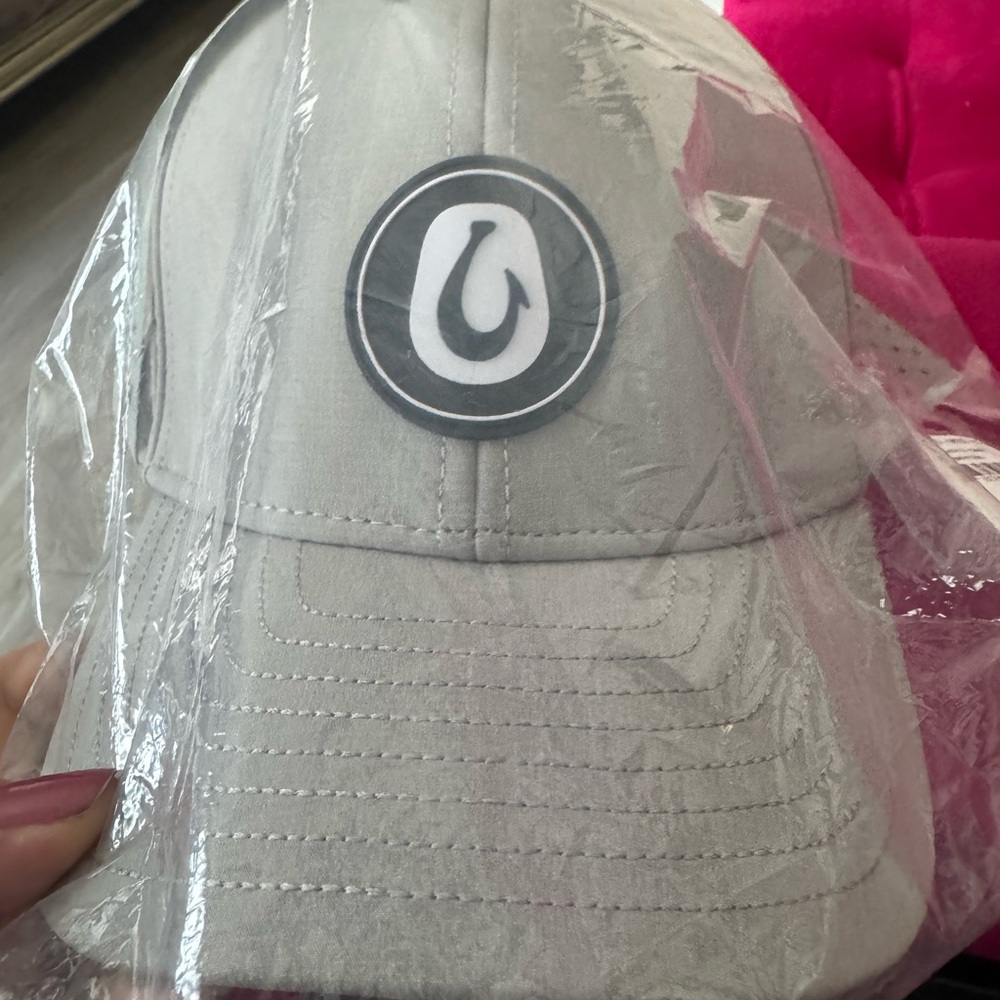 Gray Baseball Cap with Logo